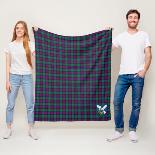 Scotts MacArthur of Milton Tartan Plaid Fleece Blanket