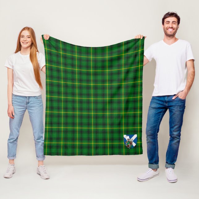 Scotts MacArthur Tartan Plaid Fleece Blanket (In Situ)
