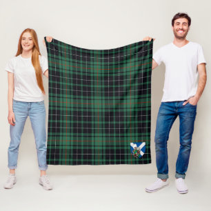 Scotts MacAulay Hunting Ancient Tartan Plaid Fleece Blanket