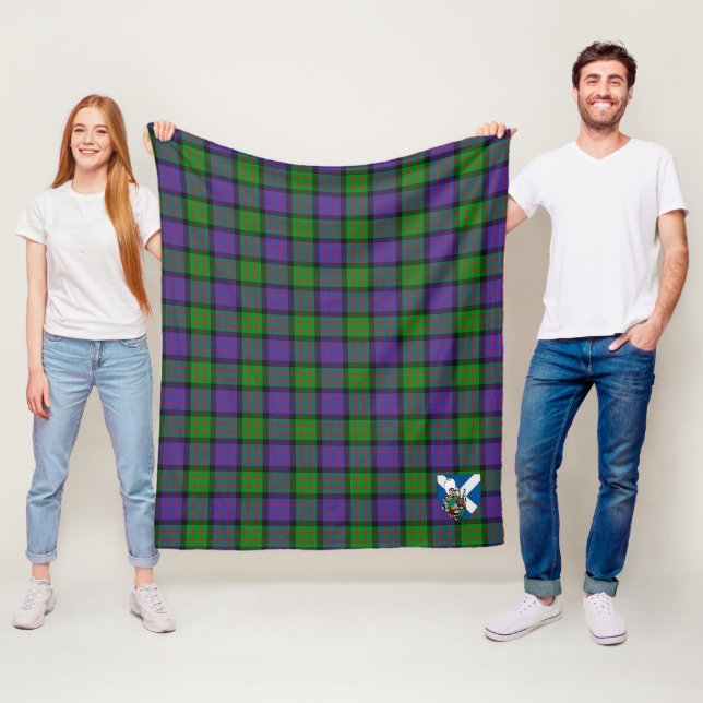 Scotts MacBrayne Tartan Plaid Fleece Blanket (In Situ)