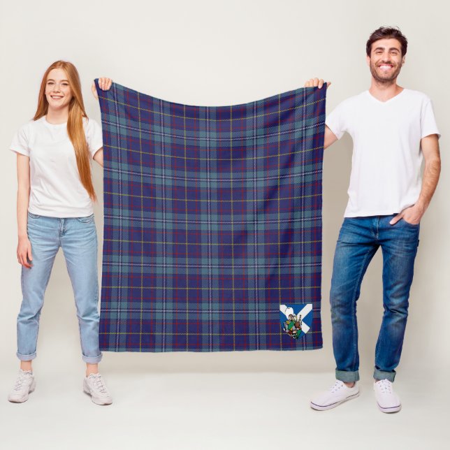 Scotts MacCormick Tartan Plaid Fleece Blanket (In Situ)