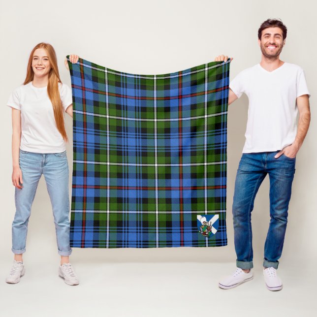 Scotts MacKenzie Tartan Plaid Fleece Blanket (In Situ)