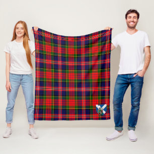 Scotts MacPherson Modern Tartan Plaid Fleece Blanket