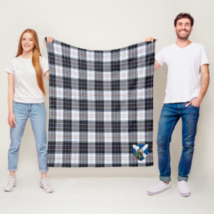Scotts MacRae Dress Modern Tartan Plaid Fleece Blanket