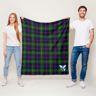 Scotts Malcolm Moderm Tartan Plaid Fleece Blanket