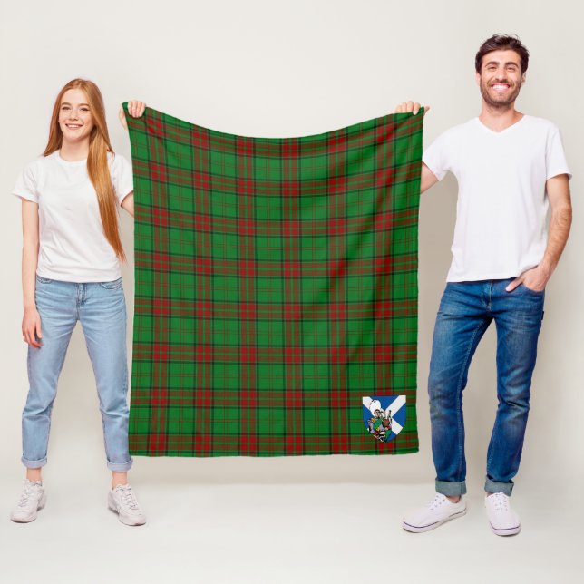 Scotts Maxwell Hunting Tartan Plaid Fleece Blanket (In Situ)