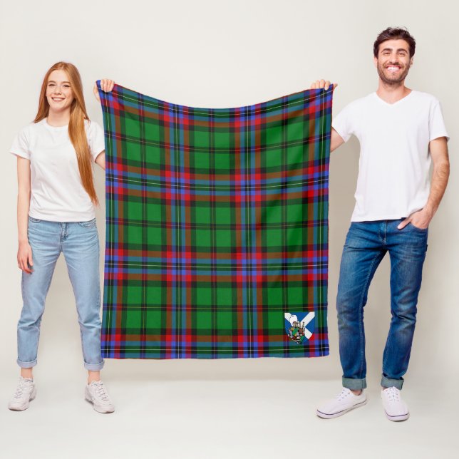 Scotts McGeachie Tartan Plaid Fleece Blanket (In Situ)