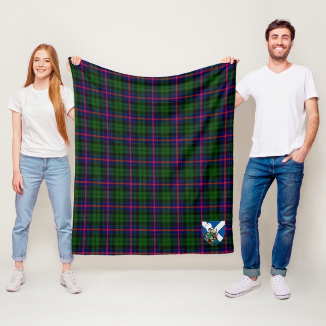 Scotts Morrison Tartan Plaid Fleece Blanket (In Situ)