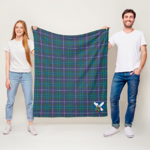 Scotts Sandilands Modern Tartan Plaid Fleece Blanket
