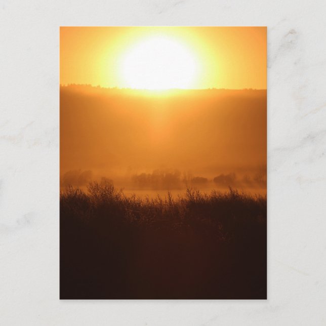 Scottsbluff Nebraska Farming Harvest Fall Sunset Postcard (Front)