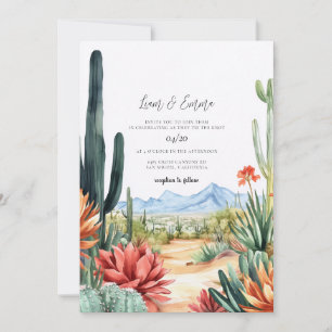 Scottsdale Arizona Desert Wedding Invitation