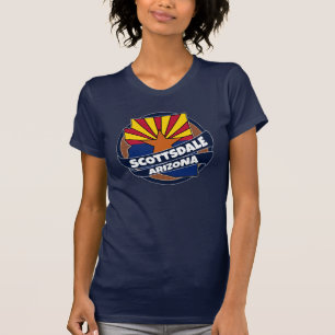 Scottsdale Arizona flag burst tshirt