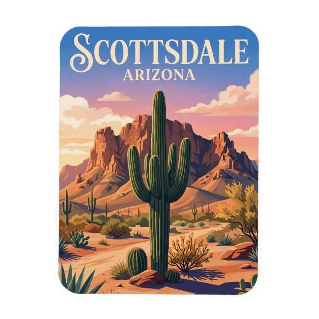 Scottsdale Arizona Magnet (Vertical)