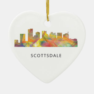 SCOTTSDALE, ARIZONA SKYLINE WB1 - CERAMIC ORNAMENT