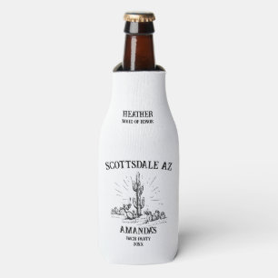 Scottsdale Bachelorette Weekend Wedding Beer Bottle Cooler
