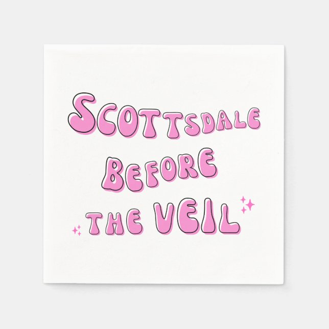 Scottsdale before the veil napkin (Front)