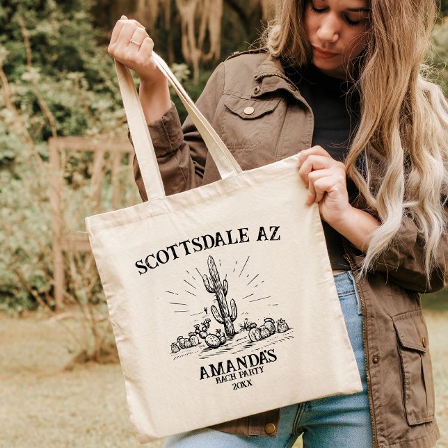 Scottsdale Desert Bachelorette Weekend Girls Trip Tote Bag (Creator Uploaded)