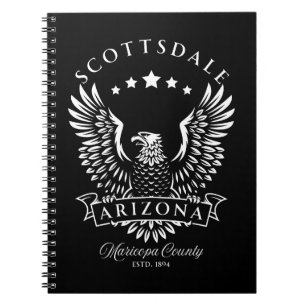 Scottsdale Maricopa County Arizona Vintage Eagle Notebook