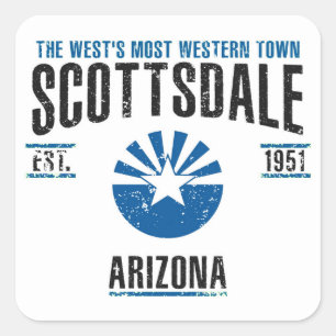 Scottsdale Square Sticker