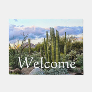 Scottsdale Succulent Sunset, welcome Doormat