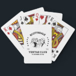 Scottsdale Yentas Club Funny Jewish Yiddish Playing Cards<br><div class="desc">Scottsdale Yentas Club Funny Jewish Yiddish Notebook Scottsdale Yentas Club The Schmooze Is Real is a funny design for the Jewish gossip, social butterfly or chatterbox who lives in Southwest desert town of Scottsdale, Arizona and likes to schmooze. A great gift for bubbe, Jewish Mother or yourself for Hanukkah, Chanukkah,...</div>