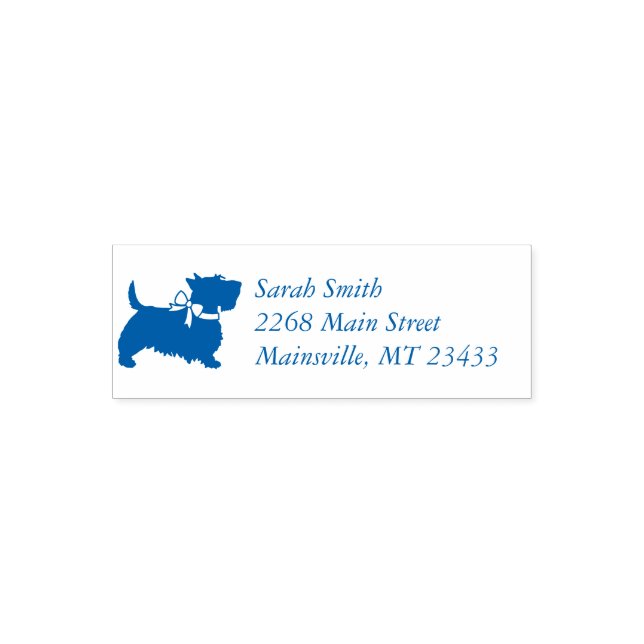 Scotty dog Baby Shower Self-inking Stamp (Design)