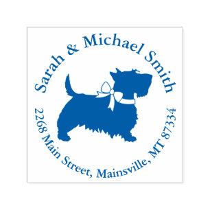 Scotty dog Baby Shower Self-inking Stamp
