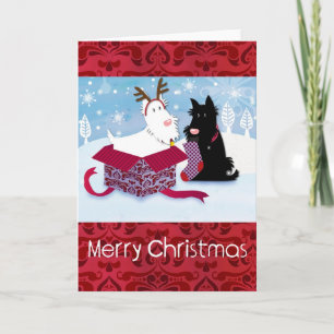 Scotty Dog Christmas Card