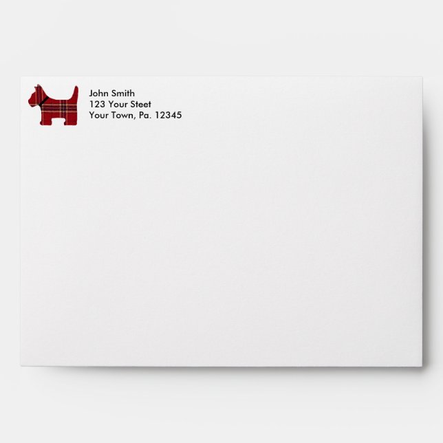 Scotty Dog Envelope (Front)
