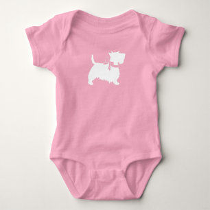 Scotty Dog Scottish Terrier Baby Bodysuit