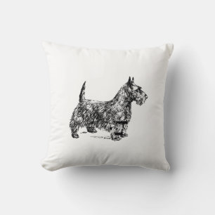 Scotty Dog Throw Pillow