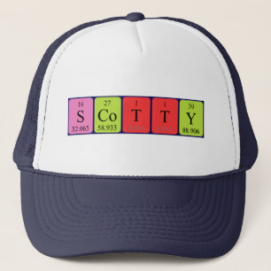 Scotty periodic table name hat