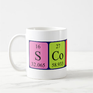 Scotty periodic table name mug
