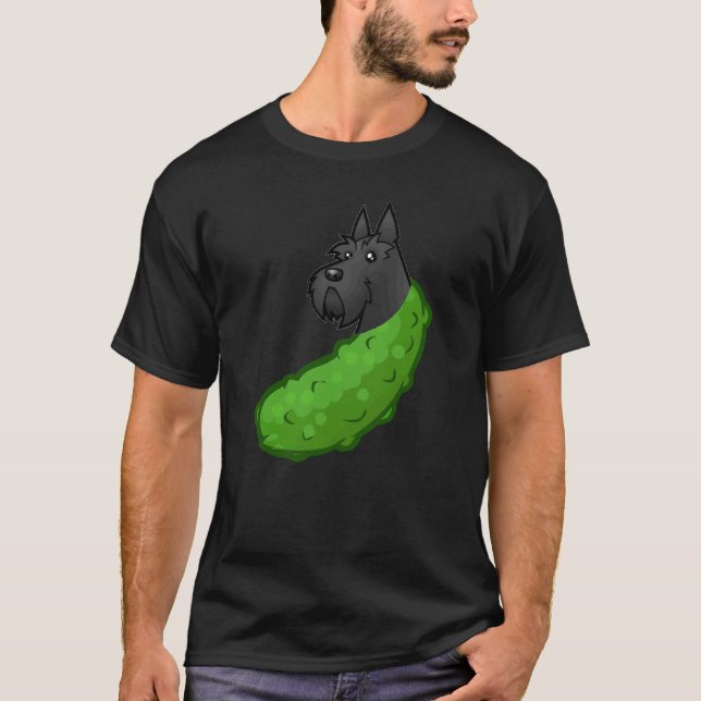 Scotty Scottish Terrier Dog Pickle Mashup Morphed  T-Shirt (Front)