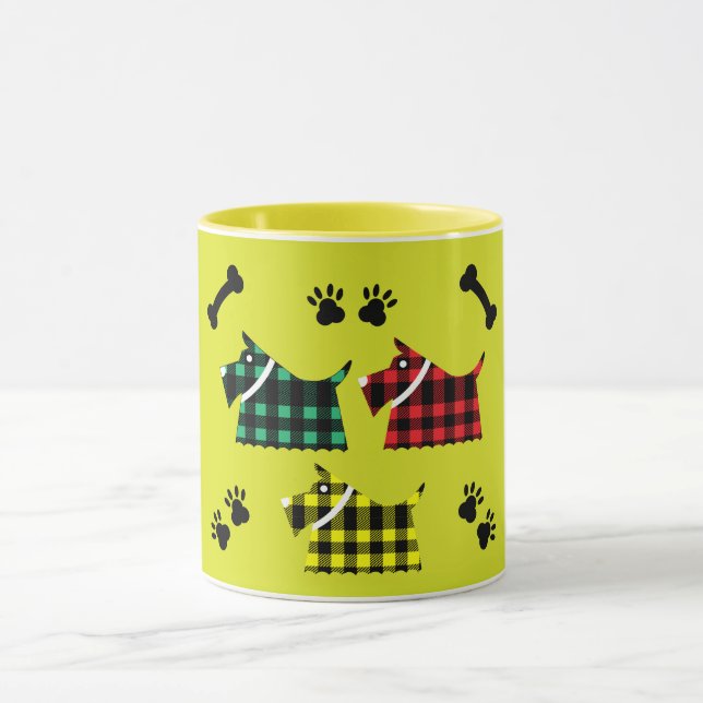 Scotty Terrier Dogs Cute Funny Terriers Breeds Thr Mug (Center)