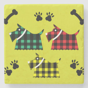 Scotty Terrier Dogs Cute Funny Terriers Breeds Thr Stone Coaster