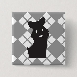 Scotty Valentine Rebel Scotty 2 Inch Square Button