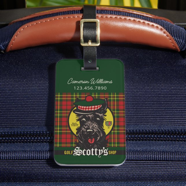 Scotty's Golf Shop Luggage Tag (Front Insitu 2)