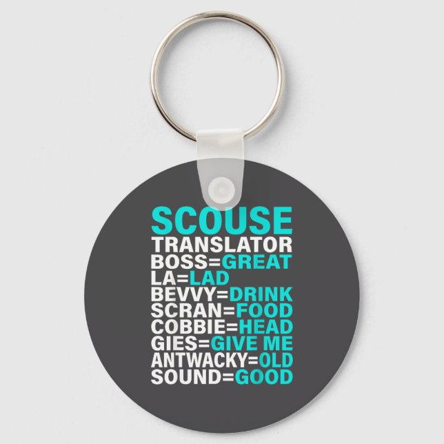 Scouse Accent Translator Funny Liverol  Keychain (Front)