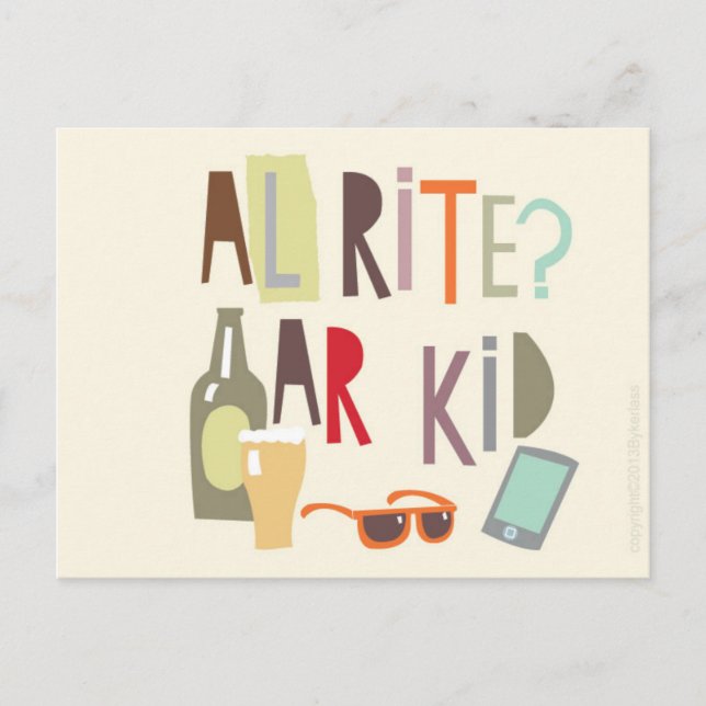 Scouse Card – Alrite Ar Kid (Front)