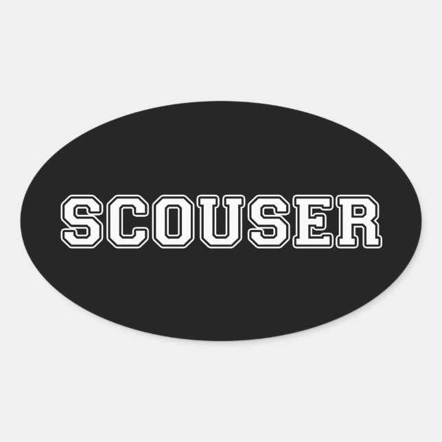 Scouser Oval Sticker (Front)