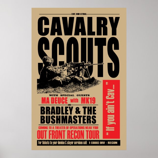 Scout 19D Cav, affiche de style Concert (Devant)