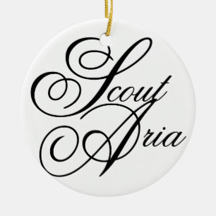 Scout Aria Ceramic Ornament