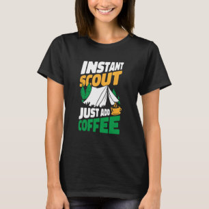 Scout Caffeine Nature Wilderness Uniform Scouting T-Shirt