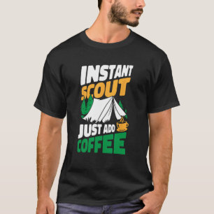 Scout Caffeine Nature Wilderness Uniform Scouting T-Shirt