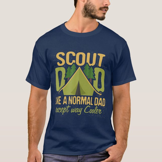 Scout Dad  Cub Leader Boy Camping Scouting Troop T-Shirt (Front)