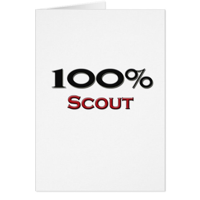 Scout de 100 pour cent (Devant)