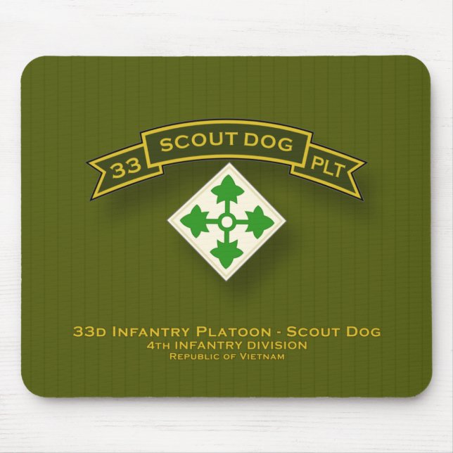 Scout Dog Platoons Mouse Pad (Front)