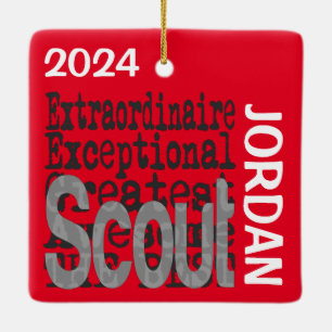 Scout Extraordinaire CUSTOM Ceramic Ornament