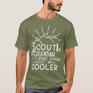 Scout Grandma  Cub Leader Boy Camping Hiking T-Shirt